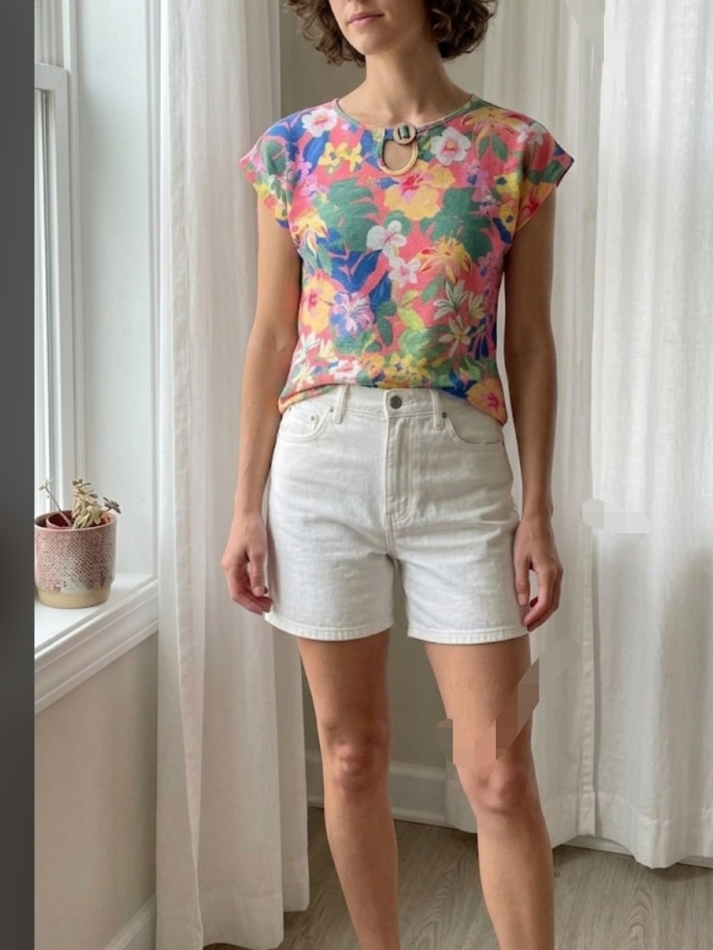 Blusa CURE Petites Talla PM - Tropical Print